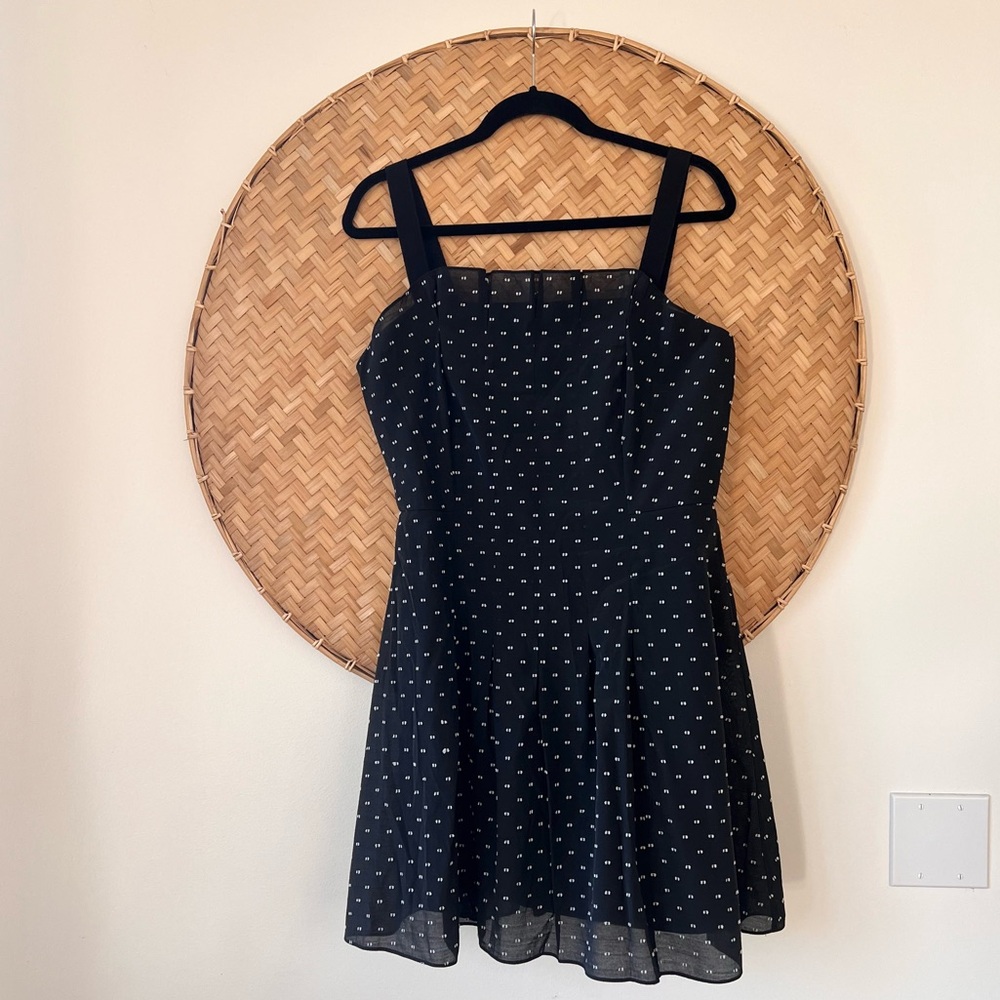 REBECCA TAYLOR SLEEVELESS PLEATED DETAIL MINI DRESS - Picture 7 of 14